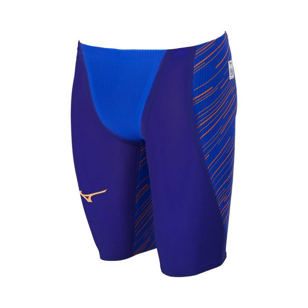 Costumi da bagno Mizuno GX-Sonic III MR Jammer Uomo - Blu Reale/Arancioni - 64351-UEIB